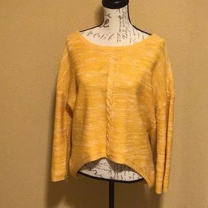 Medium Ultra Flirt Gold Asymmetrical Sweater 2@$20